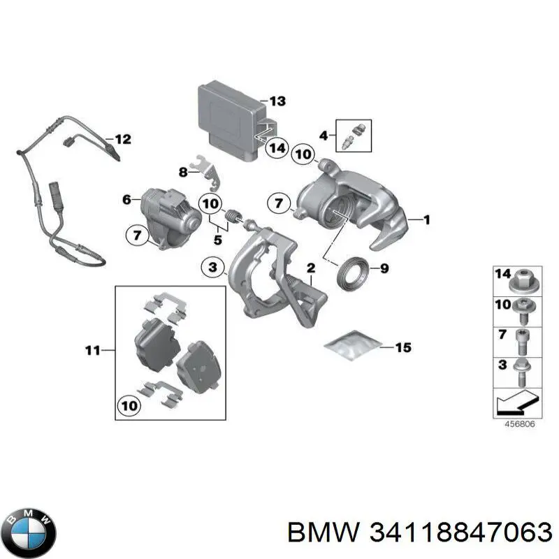 Sapatas do freio dianteiras de disco BMW 34118847063 preço, a partir de 49,44 USD