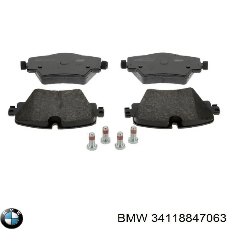 34118847063 BMW Sapatas do freio dianteiras de disco