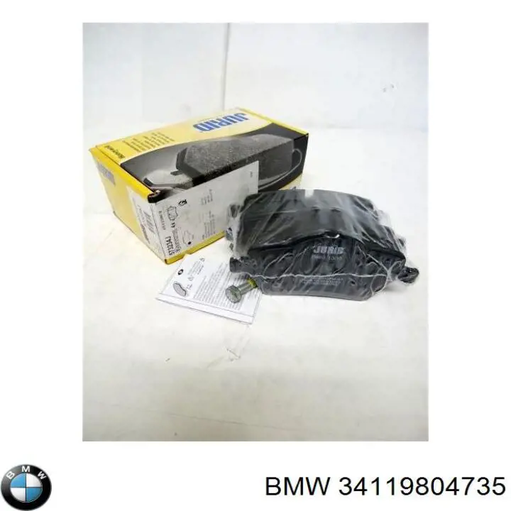 Compre 34119804735 BMW Sapatas do freio dianteiras de disco
