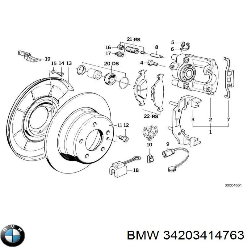 34203414763 BMW Vedante de adaptador do filtro de óleo