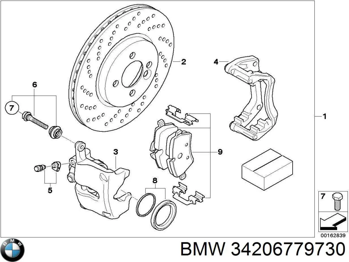 Braçadeira do freio de suporte dianteiro TRW BDA947 preço, a partir de 61,49 USD
