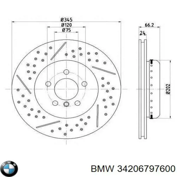 Disco do freio traseiro BMW 34206797600 preço, a partir de 171,30 USD