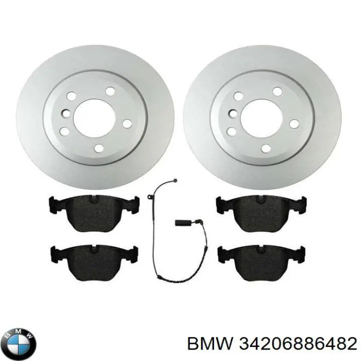 Disco do freio traseiro BMW 34206886482 preço, a partir de 66,91 USD