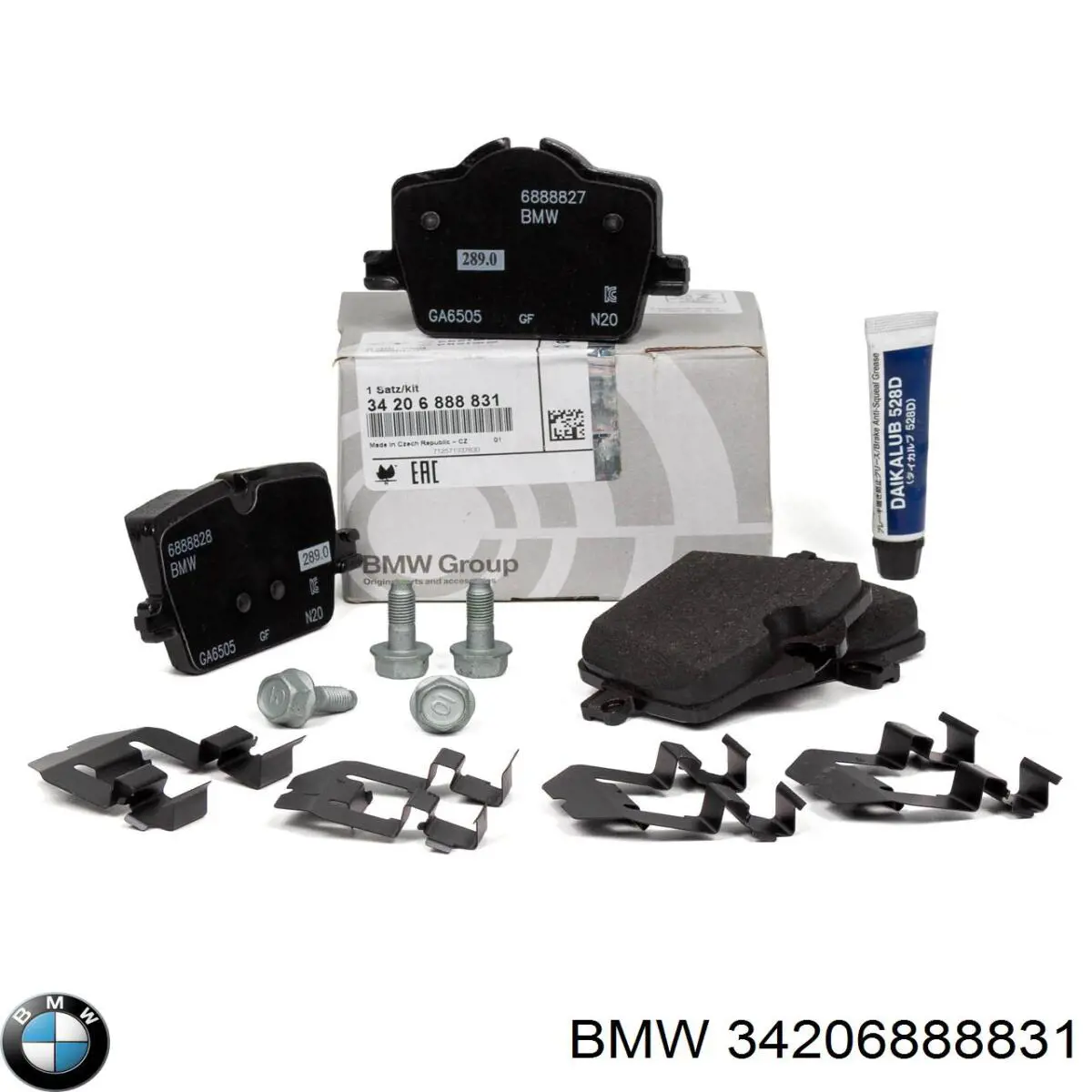 34206888831 BMW Sapatas do freio traseiras de disco