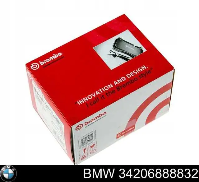 34206888832 BMW Sapatas do freio traseiras de disco