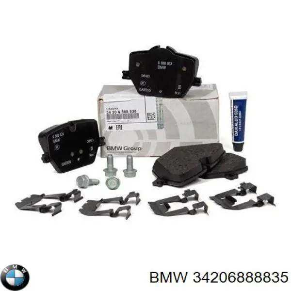 34206888835 BMW Sapatas do freio traseiras de disco