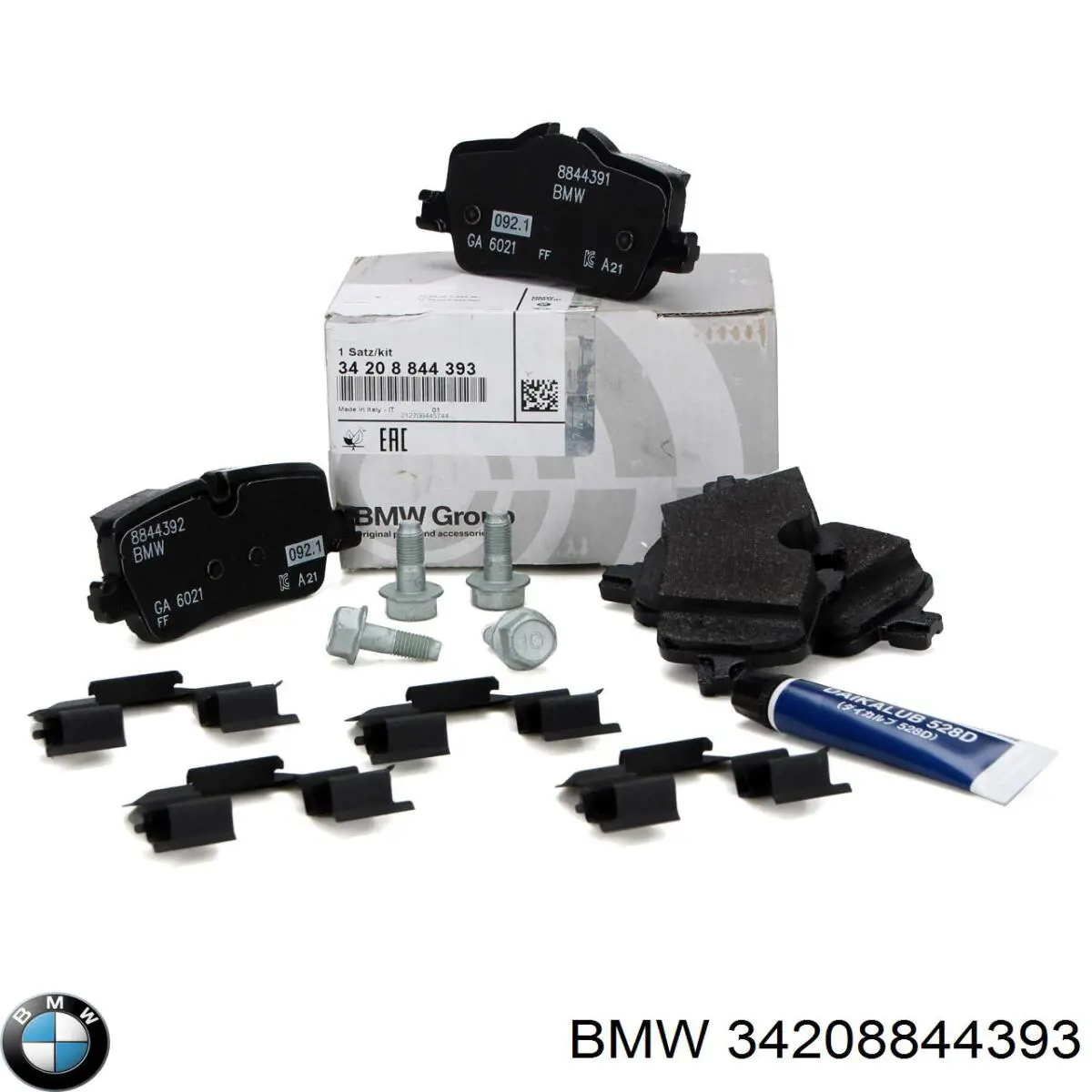 34208844393 BMW Sapatas do freio traseiras de disco