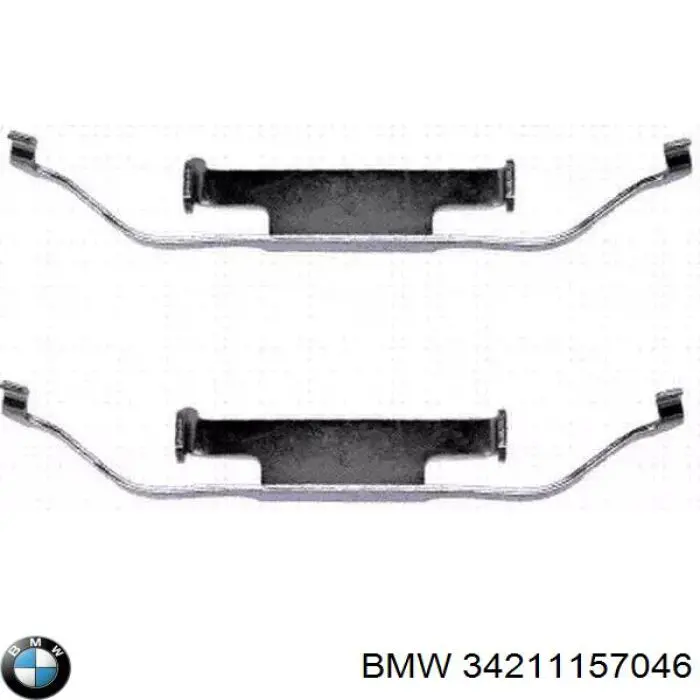 Kit de molas de fixação de sapatas de disco traseiras BMW 34211157046 preço, a partir de 9,46 USD