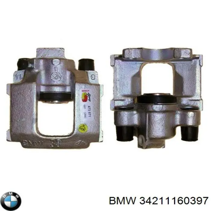 Compre 34211160397 BMW Suporte do freio traseiro esquerdo