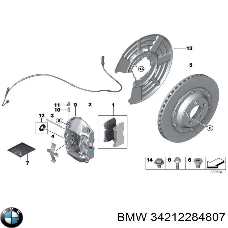  BMW 34212284807 preço, a partir de 4620,00 USD