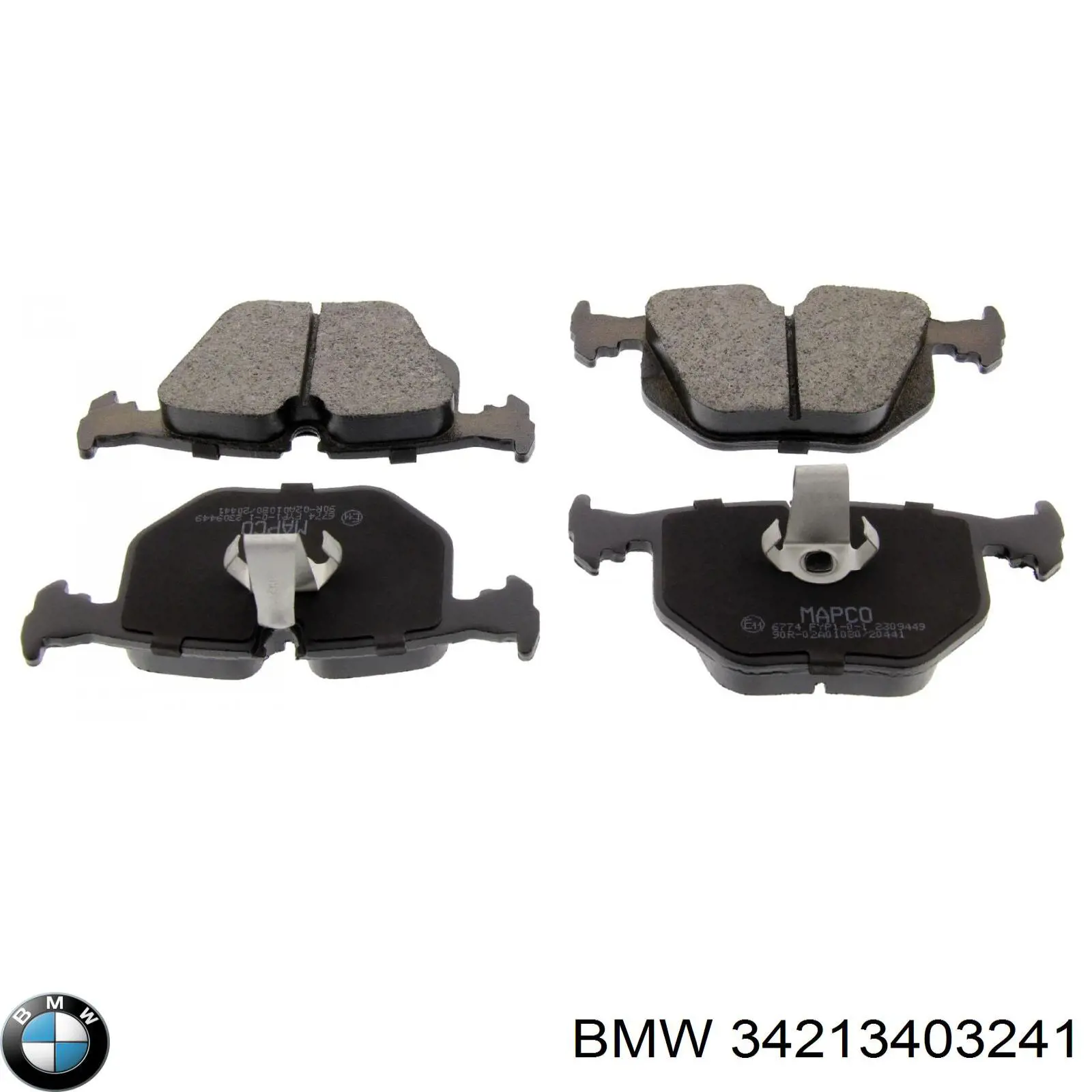 34213403241 BMW Sapatas do freio traseiras de disco