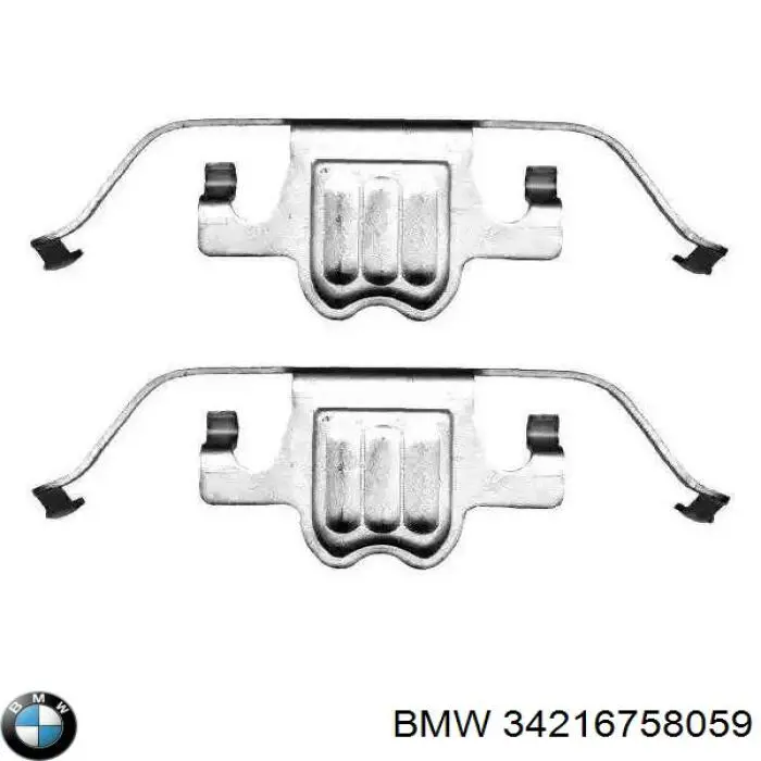 Kit de reparação das sapatas do freio BMW 34216758059 preço, a partir de 15,56 USD