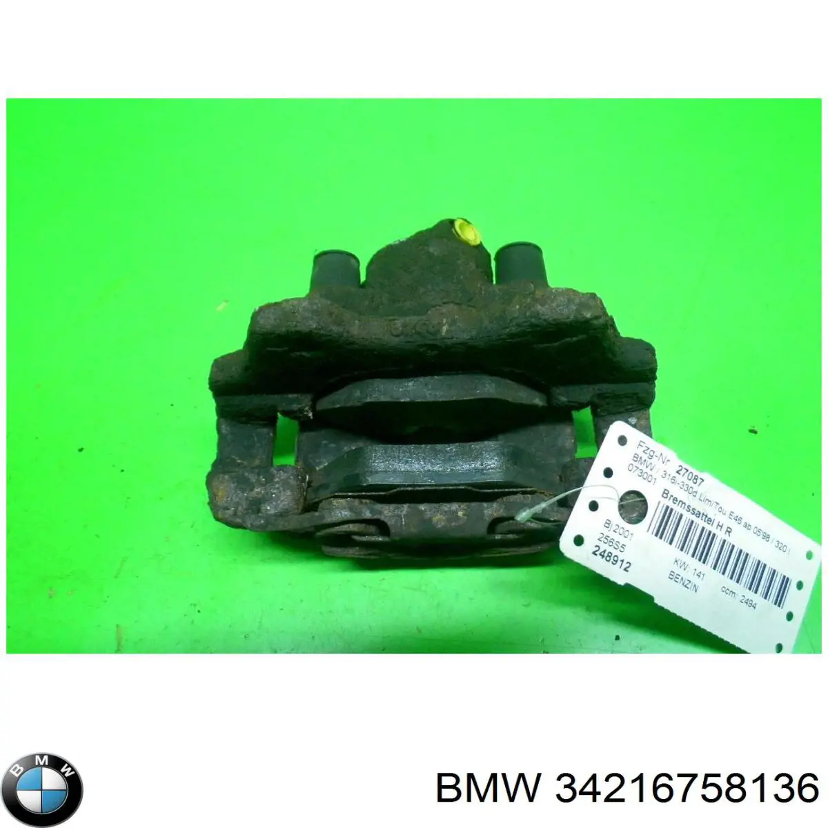 Suporte do freio traseiro direito BMW 34216758136 preço, a partir de 66,40 USD