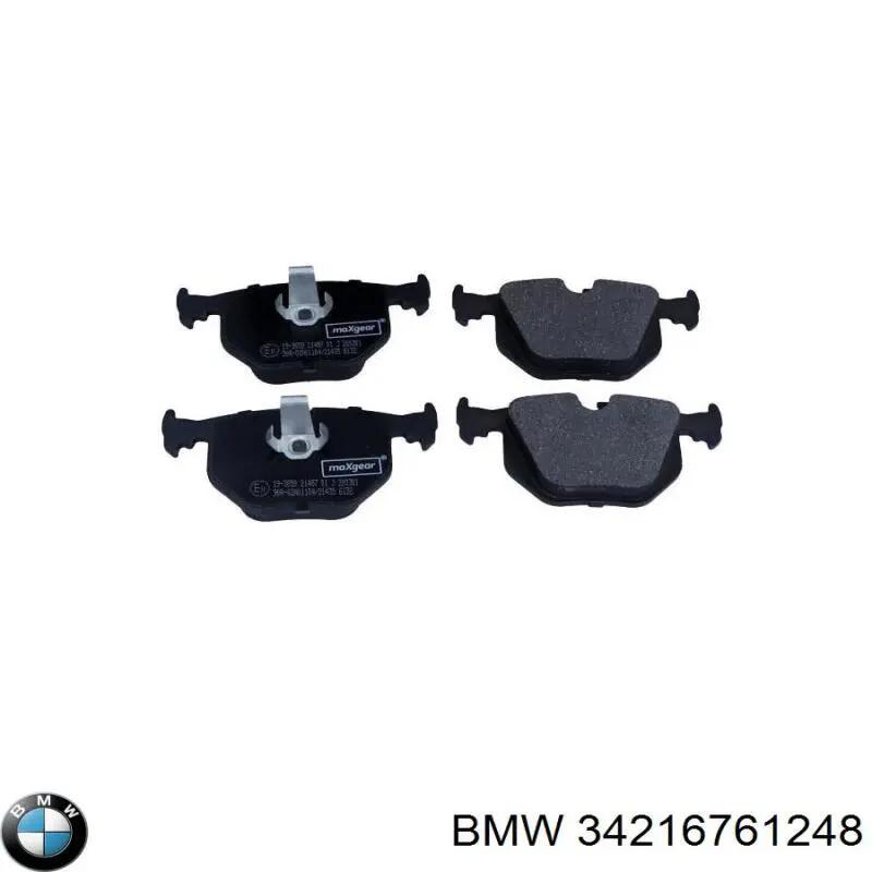 Compre 34216761248 BMW Sapatas do freio traseiras de disco