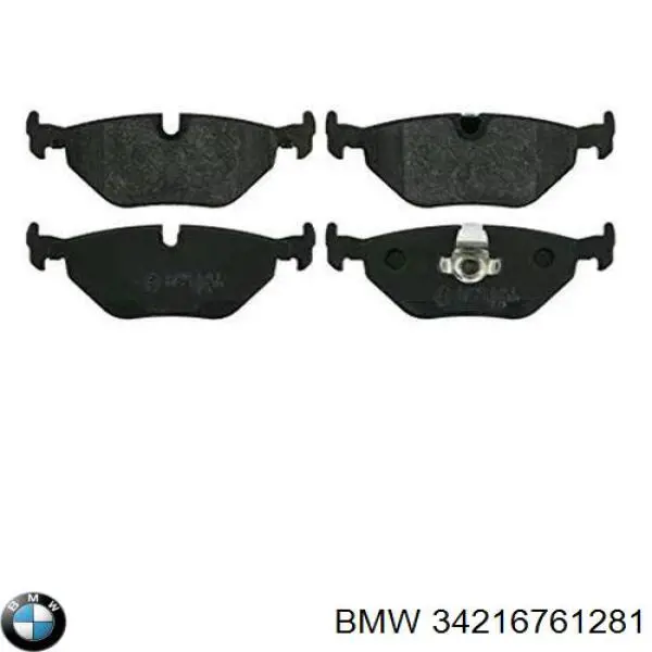 Compre 34216761281 BMW Sapatas do freio traseiras de disco