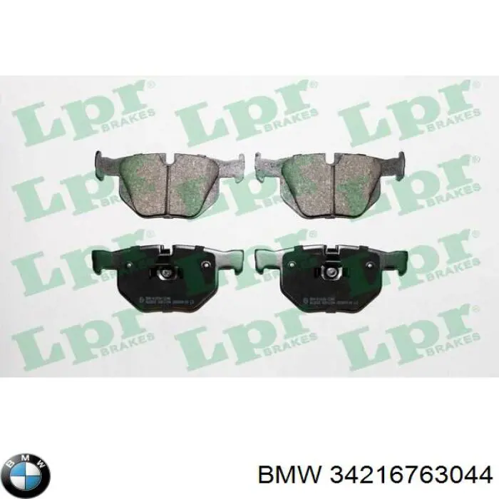 Compre 34216763044 BMW Sapatas do freio traseiras de disco
