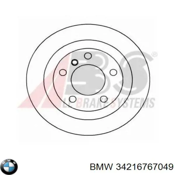 Disco do freio traseiro BMW 34216767049 preço, a partir de 40,46 USD