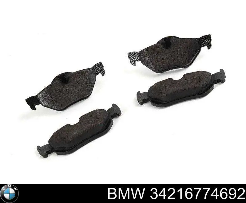 34216774692 BMW Sapatas do freio traseiras de disco