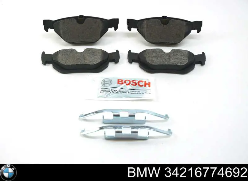 Sapatas do freio traseiras de disco BMW 34216774692 preço, a partir de 33,48 USD