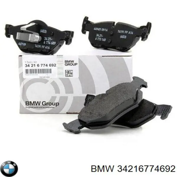 Compre 34216774692 BMW Sapatas do freio traseiras de disco