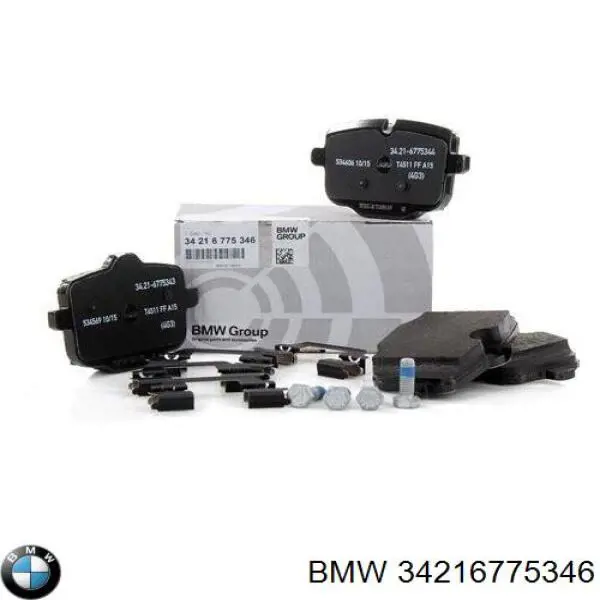 Sapatas do freio traseiras de disco BMW 34216775346 preço, a partir de 39,97 USD