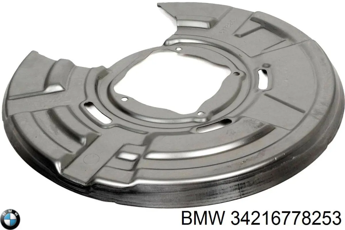 34216778253 BMW Proteção esquerda do freio de disco traseiro