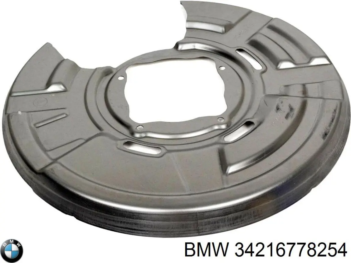 34216778254 BMW Proteção direita do freio de disco traseiro