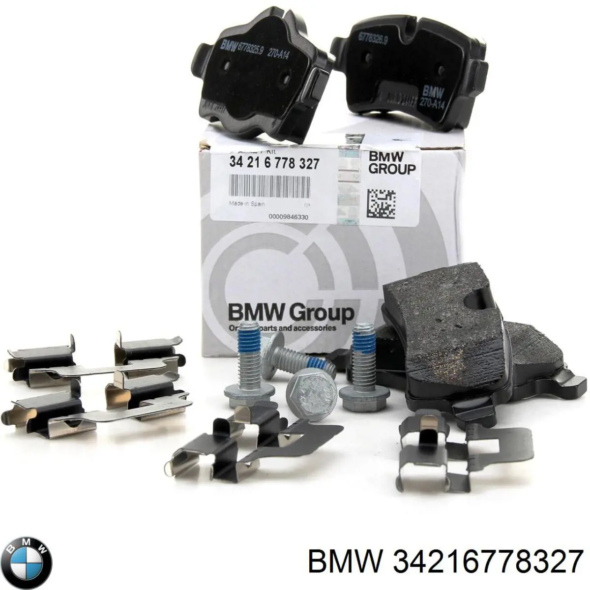 34216778327 BMW Sapatas do freio traseiras de disco