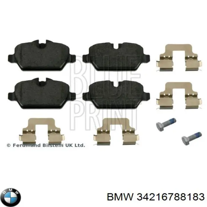 Compre 34216788183 BMW Sapatas do freio traseiras de disco