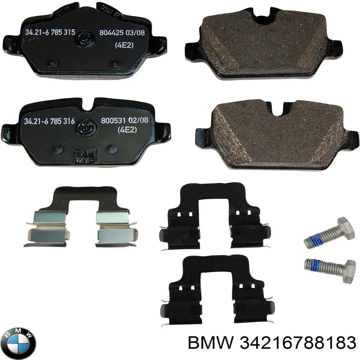 Sapatas do freio traseiras de disco BMW 34216788183 preço, a partir de 34,38 USD