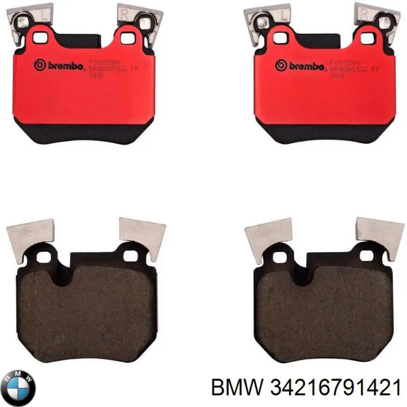 Compre 34216791421 BMW Sapatas do freio traseiras de disco