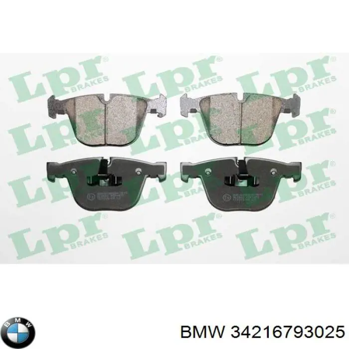 34216793025 BMW Sapatas do freio traseiras de disco