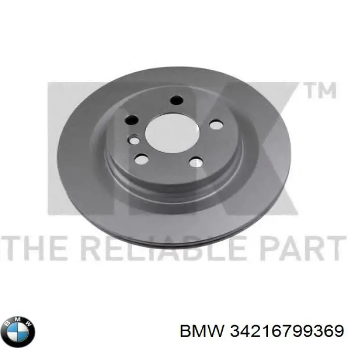 Disco do freio traseiro BMW 34216799369 preço, a partir de 71,90 USD