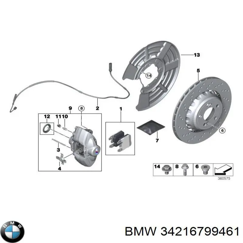 Suporte do freio traseiro esquerdo BMW 34216799461 preço, a partir de 148,12 USD