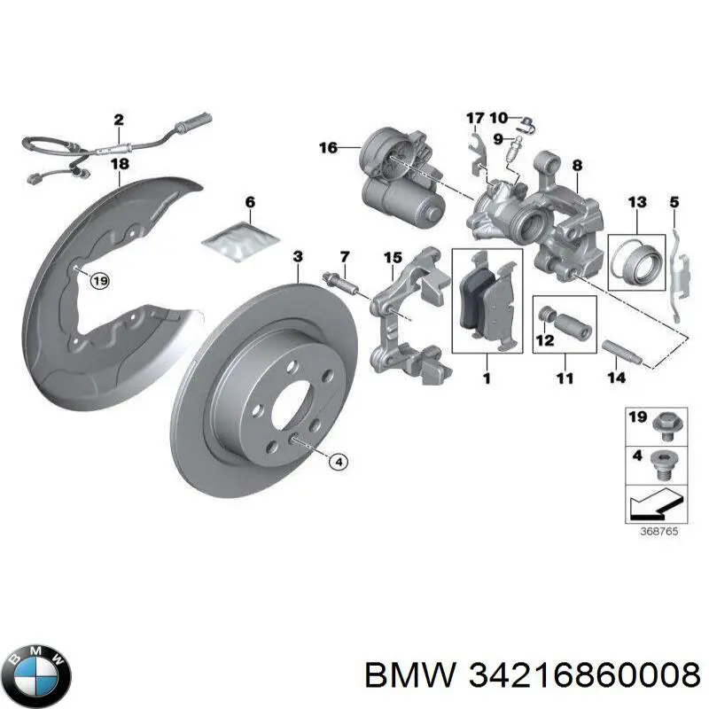 Motor de acionamento do freio de suporte traseiro Land Rover LR061386 preço, a partir de 36,32 USD