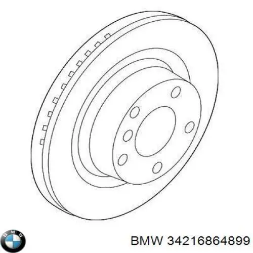Disco do freio traseiro BMW 34216864899 preço, a partir de 86,96 USD