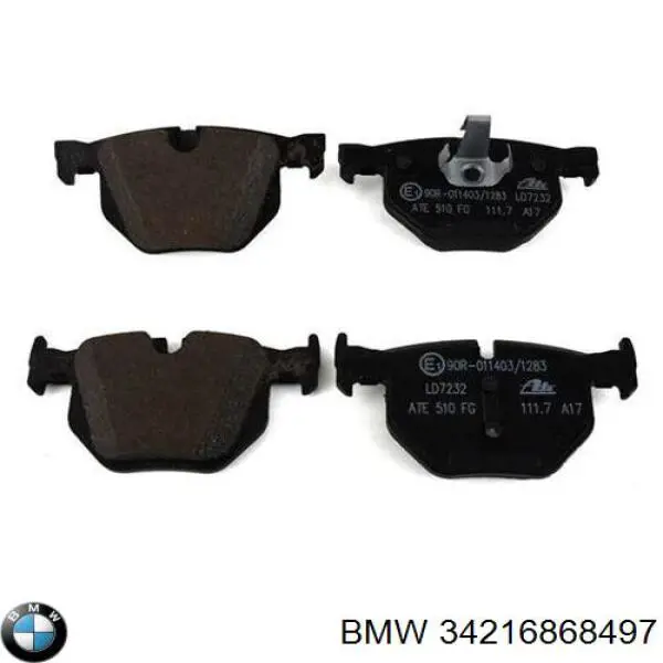 Sapatas do freio traseiras de disco BMW 34216868497 preço, a partir de 36,13 USD