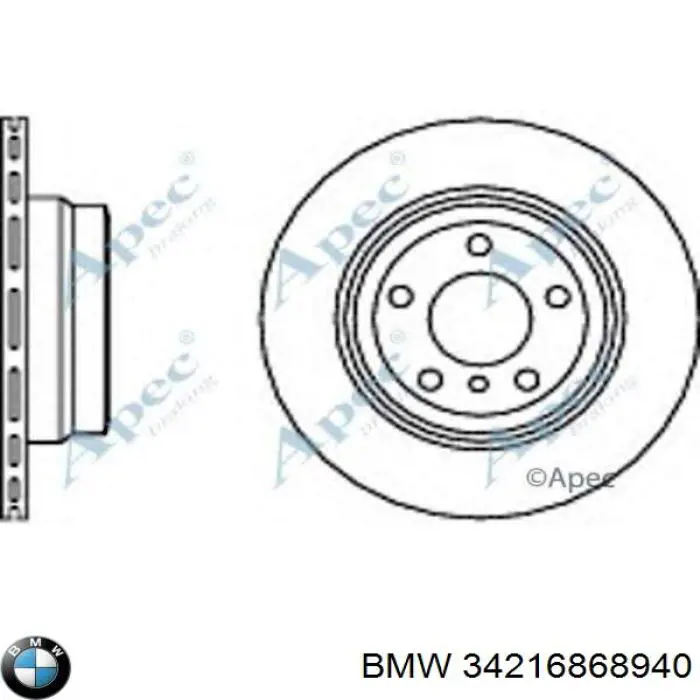 Compre 34216868940 BMW Disco do freio traseiro