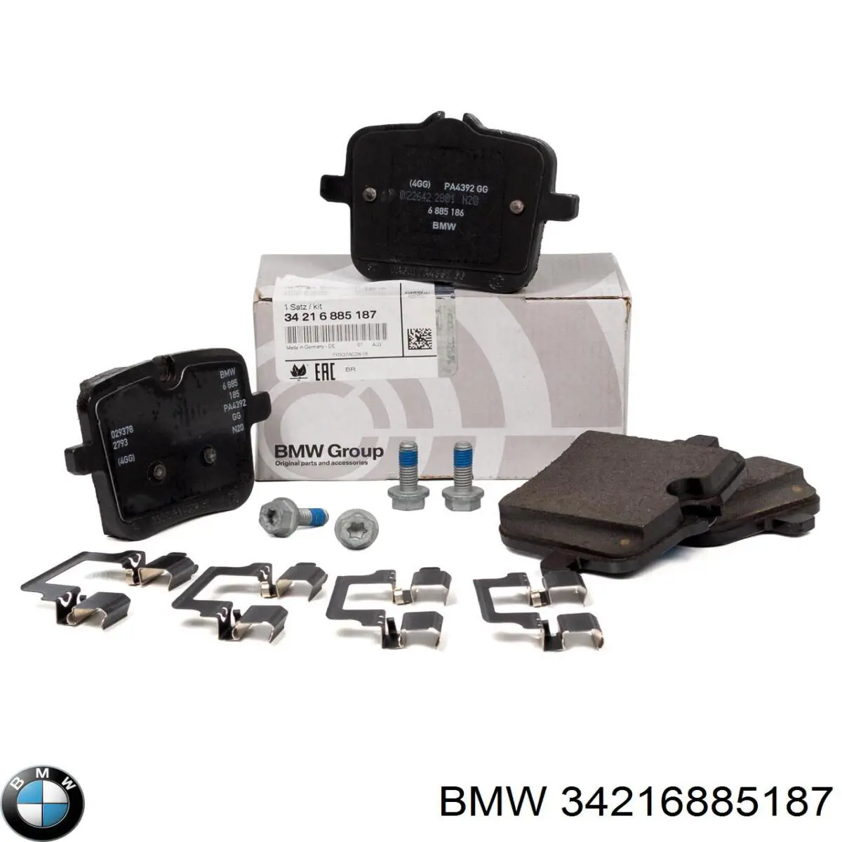 Sapatas do freio traseiras de disco BMW 34216885187 preço, a partir de 164,26 USD