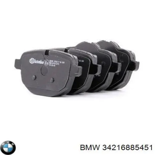Sapatas do freio traseiras de disco BMW 34216885451 preço, a partir de 31,28 USD