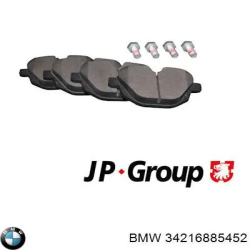 Sapatas do freio traseiras de disco BMW 34216885452 preço, a partir de 31,28 USD
