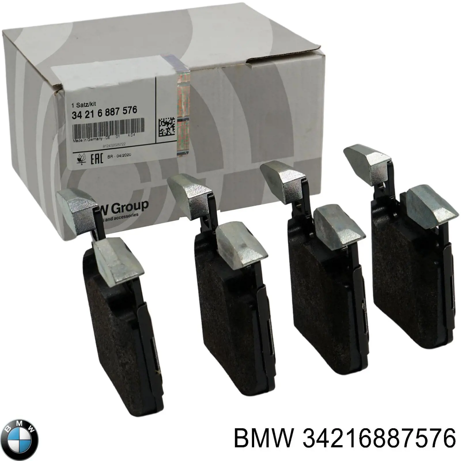 34216887576 BMW Sapatas do freio traseiras de disco