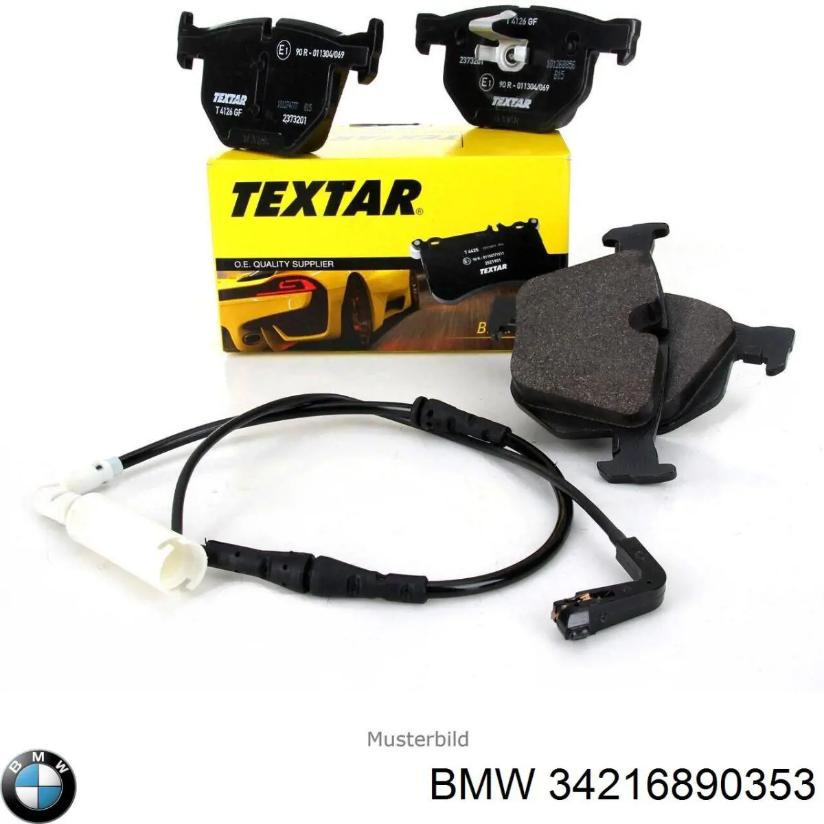 Compre 34216890353 BMW Sapatas do freio traseiras de disco