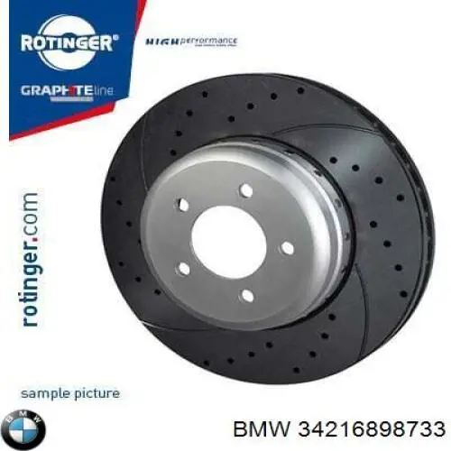 Disco do freio traseiro BMW 34216898733 preço, a partir de 79,38 USD