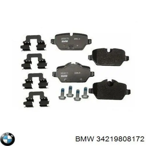 34219808172 BMW Sapatas do freio traseiras de disco