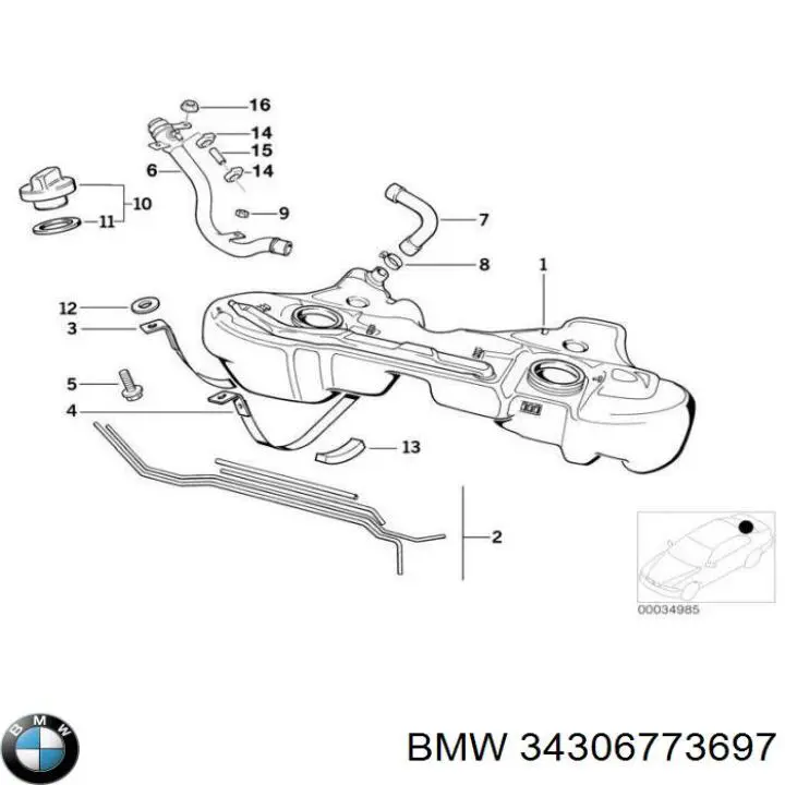  BMW 34306773697 preço, a partir de 12,49 USD