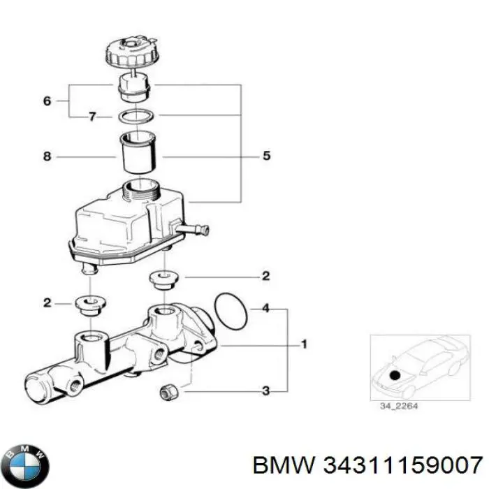 Compre 34311159007 BMW 
