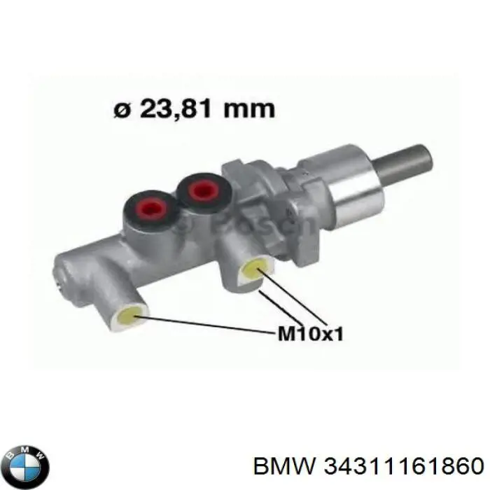 34311161860 BMW Cilindro mestre do freio