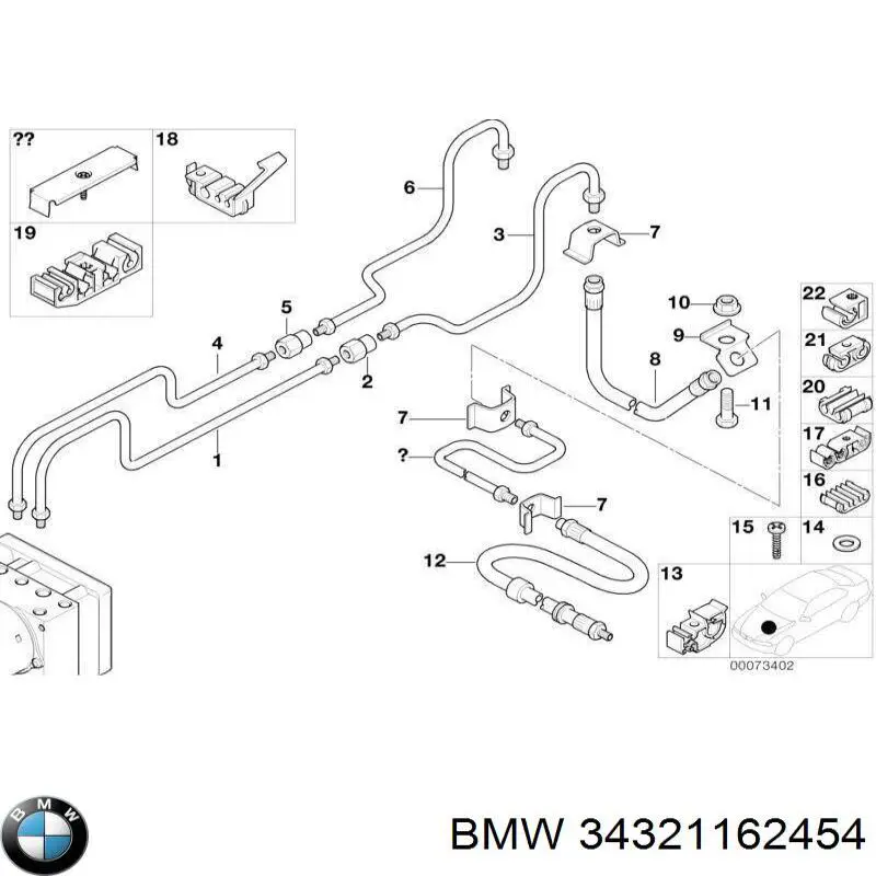  BMW 34321162454 preço, a partir de 10,18 USD