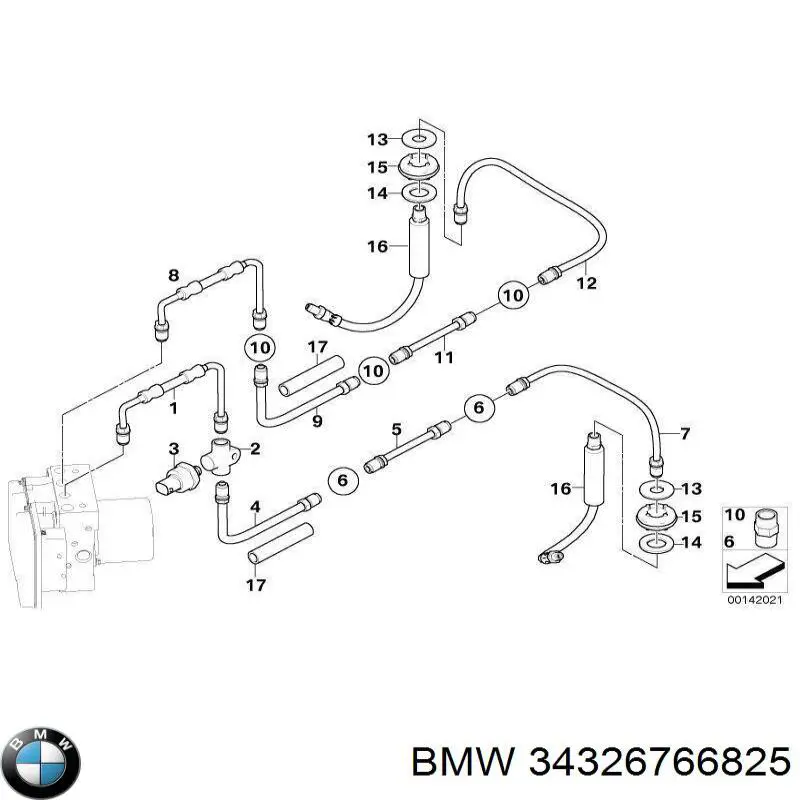 Compre 34326766825 BMW 